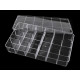 Pojemnik plastikowy z przegródkami / organizer 16,5x29 cm - Transparent (5 Sztuki) Pojemnik plastikowy z przegródkami / organizer 16,5x29 cm - Transparent (5 Sztuki)