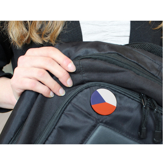 Badge drapeau tchèque, ø 3,5 cm - Comme sur la photo (6 Pièces) Badge drapeau tchèque, ø 3,5 cm - Comme sur la photo (6 Pièces)