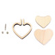 Ciondolo ricamato - cuore, ovale, circolare - Avorio (1 Pezzo) Ciondolo ricamato - cuore, ovale, circolare - Avorio (1 Pezzo)