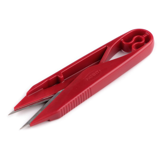 Obcinaczka do nitek długość 10,5 cm plastikowa rękojeść - Czerwony (12 Sztuki) Obcinaczka do nitek długość 10,5 cm plastikowa rękojeść - Czerwony (12 Sztuki)