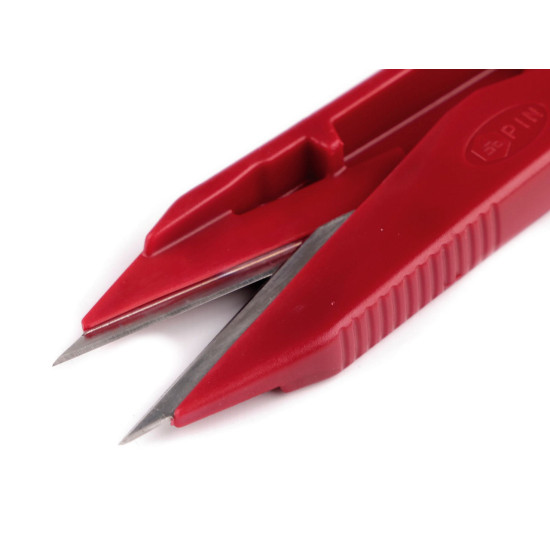 Obcinaczka do nitek długość 10,5 cm plastikowa rękojeść - Czerwony (12 Sztuki) Obcinaczka do nitek długość 10,5 cm plastikowa rękojeść - Czerwony (12 Sztuki)