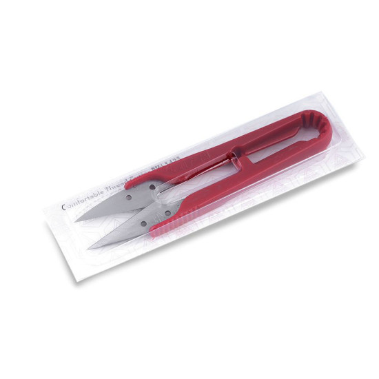 Obcinaczka do nitek długość 10,5 cm plastikowa rękojeść - Czerwony (12 Sztuki) Obcinaczka do nitek długość 10,5 cm plastikowa rękojeść - Czerwony (12 Sztuki)