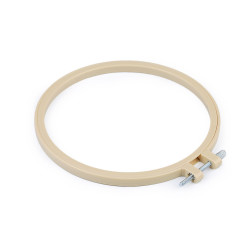 Tamborek plastikowy ø16 cm - Jasnybeżowy (1 Sztuka)