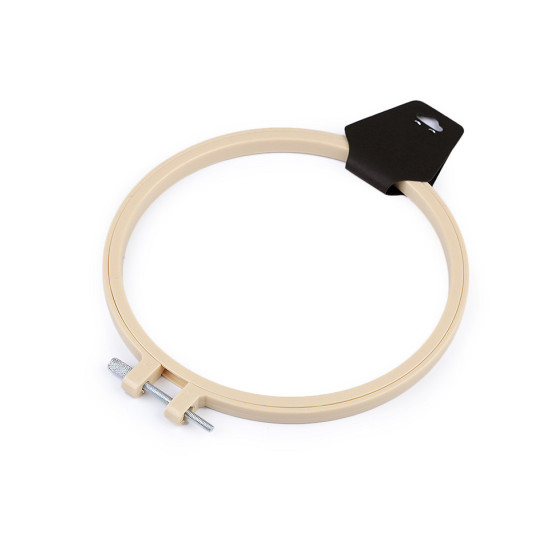 Aro de plástico para bordar ø16 cm - Beige claro (1 Pieza) Aro de plástico para bordar ø16 cm - Beige claro (1 Pieza)