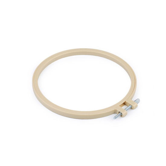 Aro de plástico para bordar ø12 cm - Beige claro (10 Piezas) Aro de plástico para bordar ø12 cm - Beige claro (10 Piezas)