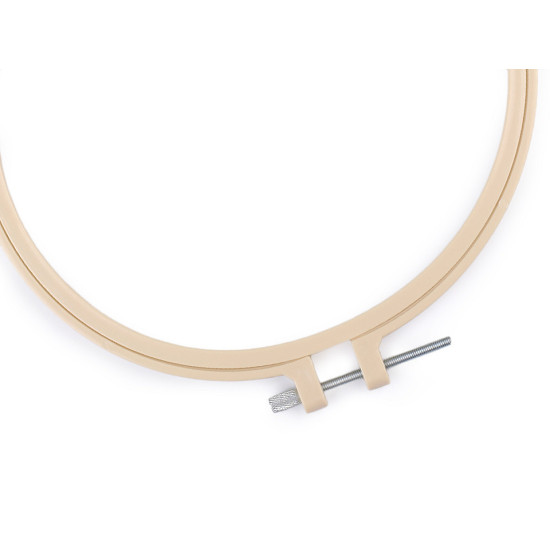 Aro de plástico para bordar ø12 cm - Beige claro (10 Piezas) Aro de plástico para bordar ø12 cm - Beige claro (10 Piezas)