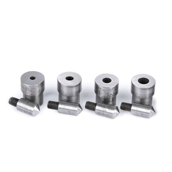 Hand press dies mold for hole making, for grommets ø5; 7; 8; 10 mm - Nickel (1 Set) Hand press dies mold for hole making, for grommets ø5; 7; 8; 10 mm - Nickel (1 Set)