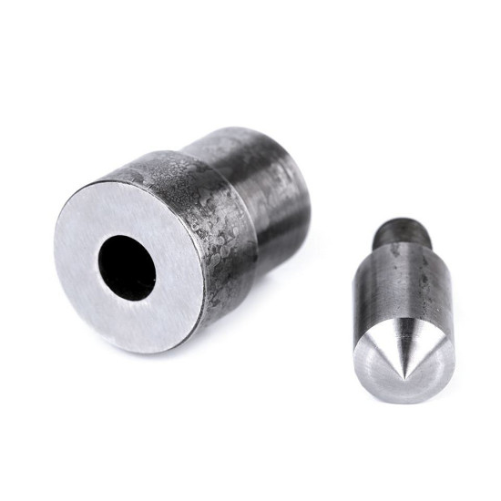 Hand press dies mold for hole making, for grommets ø5; 7; 8; 10 mm - Nickel (1 Set) Hand press dies mold for hole making, for grommets ø5; 7; 8; 10 mm - Nickel (1 Set)