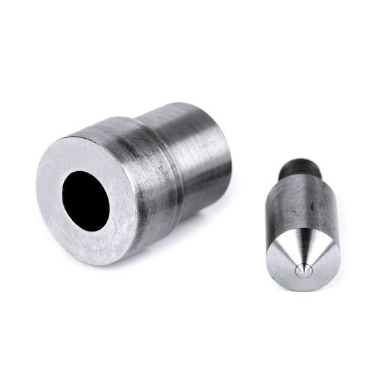 Hand press dies mold for hole making, for grommets ø5; 7; 8; 10 mm - Nickel (1 Set) Hand press dies mold for hole making, for grommets ø5; 7; 8; 10 mm - Nickel (1 Set)