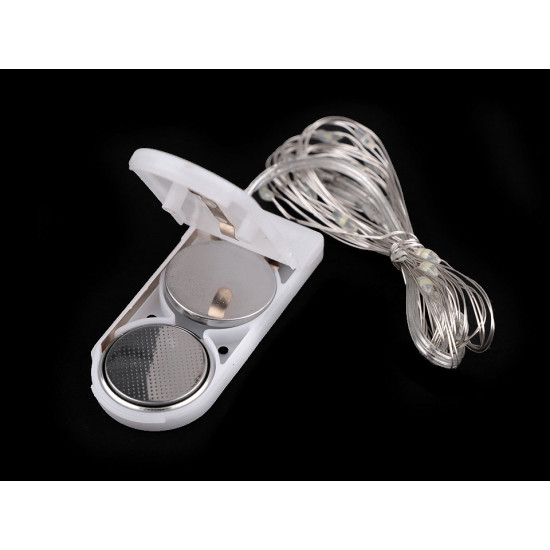 Battery operated led string lights - White (1 Piece)