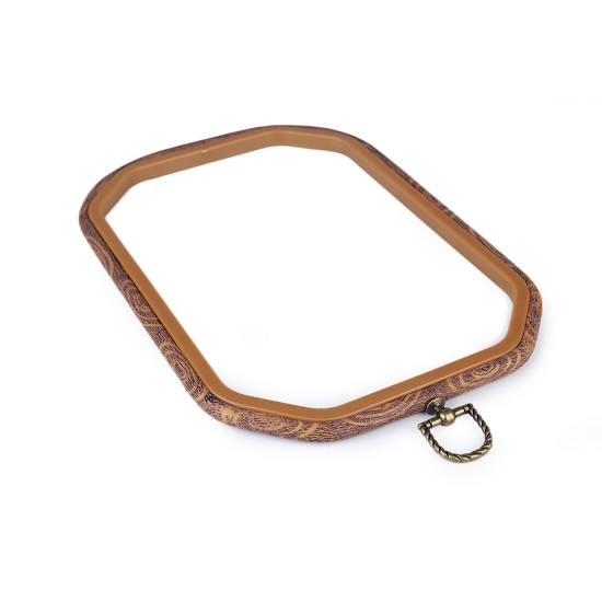 Cadre de broderie à accrocher - Marron clair (1 Pièce) Cadre de broderie à accrocher - Marron clair (1 Pièce)