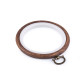 Cadre de broderie, ø 9 cm - Marron (5 Pièces) Cadre de broderie, ø 9 cm - Marron (5 Pièces)