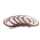 Cadre de broderie, ø 9 cm - Marron (5 Pièces) Cadre de broderie, ø 9 cm - Marron (5 Pièces)