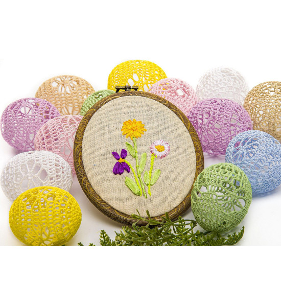 Cadre ovale à accrocher pour point de croix/broderie, 11 x 13,5 cm - Marron (5 Pièces) Cadre ovale à accrocher pour point de croix/broderie, 11 x 13,5 cm - Marron (5 Pièces)