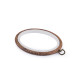 Cadre ovale à accrocher pour point de croix/broderie, 11 x 13,5 cm - Marron (5 Pièces) Cadre ovale à accrocher pour point de croix/broderie, 11 x 13,5 cm - Marron (5 Pièces)