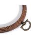 Cadre ovale à accrocher pour point de croix/broderie, 11 x 13,5 cm - Marron (5 Pièces) Cadre ovale à accrocher pour point de croix/broderie, 11 x 13,5 cm - Marron (5 Pièces)