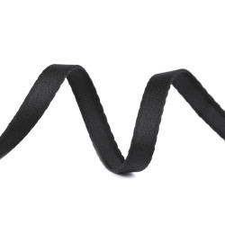 Fascia tunnel per stecchetura corsetti, larghezza 10 mm - Nero (1 Metro)
