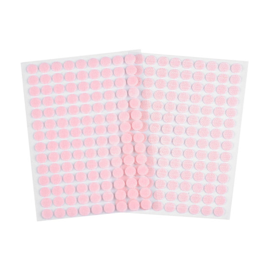 Hook and loop self adhesive circles / dots ø10 mm - Dove grey (1 Card) Hook and loop self adhesive circles / dots ø10 mm - Dove grey (1 Card)