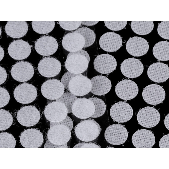 Hook and loop self adhesive circles / dots ø10 mm - Dove grey (1 Card) Hook and loop self adhesive circles / dots ø10 mm - Dove grey (1 Card)
