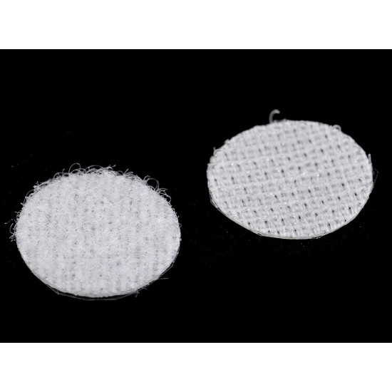 Hook and loop self adhesive circles / dots ø10 mm - Dove grey (1 Card) Hook and loop self adhesive circles / dots ø10 mm - Dove grey (1 Card)