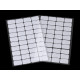 Hook and loop self adhesive rectangles 15x25 mm - White (1 Card)