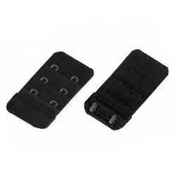 Bra extender / hook & eye extension strap width 35 mm - Black (1 Piece)