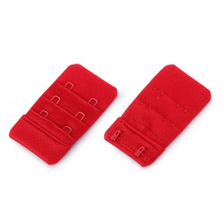 Bra extender / hook & eye extension strap width 35 mm - Red (10 Pieces)