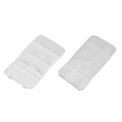 Bra extender / hook & eye extension strap width 35 mm - White (10 Pieces)
