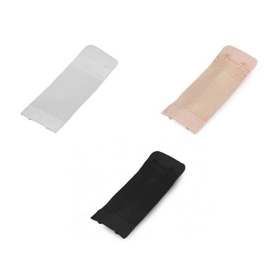 Bra extender / hook & eye extension strap width 38 mm - Black (1 Piece) Bra extender / hook & eye extension strap width 38 mm - Black (1 Piece)