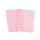 Hook and loop self adhesive rectangles 25x32 mm - White (1 Card)