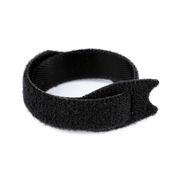 Opaska zaciskowa na rzep długość 15; 20 cm - Czarny (10 Sztuki) Opaska zaciskowa na rzep długość 15; 20 cm - Czarny (10 Sztuki)