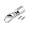 Handbag handle endings with hook - Nickel (1 Piece)