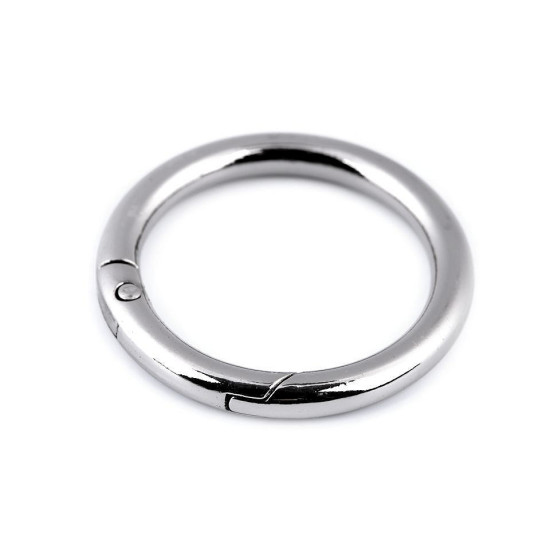 Karabińczyk okrągły / kółko na klucze ø32 mm - Czarny lakier (50 Sztuki) Karabińczyk okrągły / kółko na klucze ø32 mm - Czarny lakier (50 Sztuki)