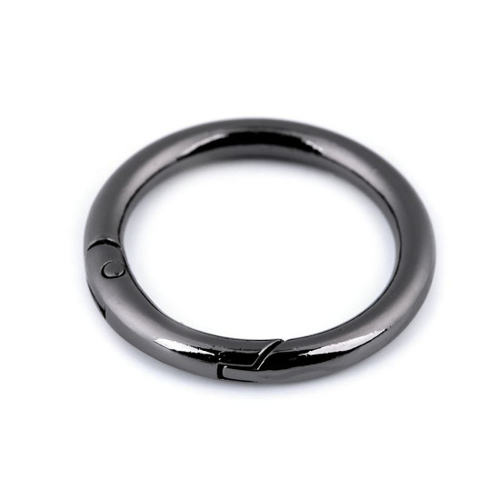 Karabińczyk okrągły / kółko na klucze ø32 mm - Czarny lakier (50 Sztuki) Karabińczyk okrągły / kółko na klucze ø32 mm - Czarny lakier (50 Sztuki)