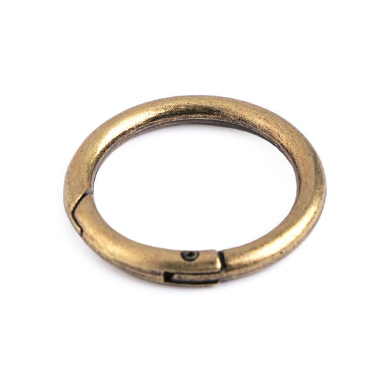 Karabińczyk okrągły / kółko na klucze ø32 mm - Czarny lakier (50 Sztuki) Karabińczyk okrągły / kółko na klucze ø32 mm - Czarny lakier (50 Sztuki)