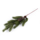 Brindille de pin artificiel givrée avec pommes de pin - Vert foncé (1 Pièce) Brindille de pin artificiel givrée avec pommes de pin - Vert foncé (1 Pièce)