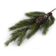 Brindille de pin artificiel givrée avec pommes de pin - Vert foncé (1 Pièce) Brindille de pin artificiel givrée avec pommes de pin - Vert foncé (1 Pièce)
