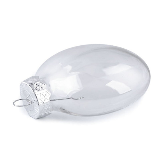 Bombka przezroczysta do dekoracji - serce, medalion - Transparent (2 Sztuki) Bombka przezroczysta do dekoracji - serce, medalion - Transparent (2 Sztuki)