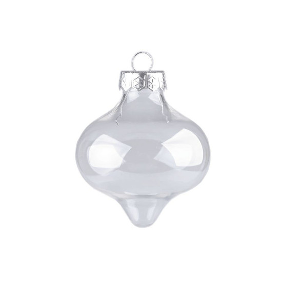 Bombka przezroczysta do dekoracji - serce, medalion - Transparent (2 Sztuki) Bombka przezroczysta do dekoracji - serce, medalion - Transparent (2 Sztuki)