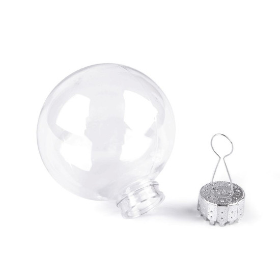 Bombka przezroczysta do dekoracji ø6 cm - Transparent (2 Sztuki) Bombka przezroczysta do dekoracji ø6 cm - Transparent (2 Sztuki)