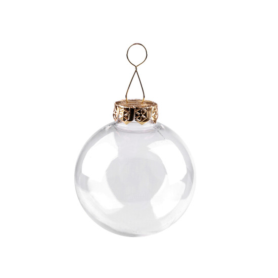 Bombka przezroczysta do dekoracji ø6 cm - Transparent (2 Sztuki) Bombka przezroczysta do dekoracji ø6 cm - Transparent (2 Sztuki)