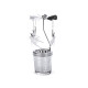 Rotary spinning tealight holder / carousel - Silver (3 Pieces)