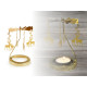 Rotary spinning tealight holder / carousel - Gold (1 Piece)