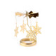 Rotary spinning tealight holder / carousel - Gold (1 Piece)