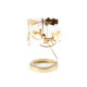 Rotary spinning tealight holder / carousel - Gold (1 Piece)