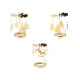 Rotary spinning tealight holder / carousel - Gold (1 Piece)