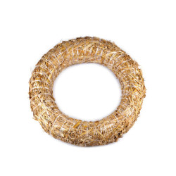 Straw wreath ø50 cm - Ivory (1 Piece)