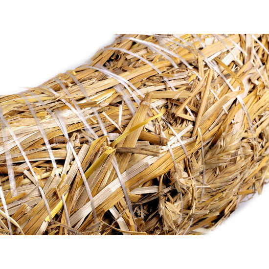 Straw wreath ø50 cm - Ivory (3 Pieces)