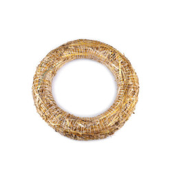 Straw wreath ø40 cm - Ivory (1 Piece)