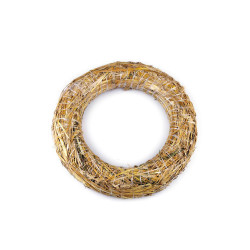 Straw wreath ø35 cm - Ivory (1 Piece)